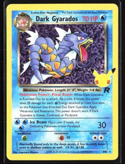 2000 Classic - Team Rocket 25th Dark Gyarados Rare Holo #8 - Image 1