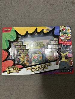 Pokemon Mega Evolution Ascended Heroes Premium Poster box Mega Lucario - Image 1