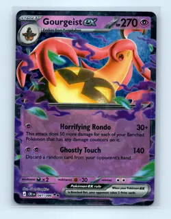 Pokemon tcg ME04: Chaos Rising Gourgeist ex Near Mint or Better - Image 1