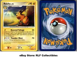 2009 Pokemon, Platinum Arceus, #27/99 Raichu, Rare (b) - Image 1