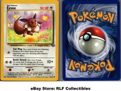 1999 Pokemon, Jungle, #51/64 Eevee, Common - Image 1