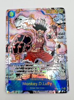 One Piece TCG Monkey.D.Luffy (OP11-118 A Fist of Divine Speed) Manga Rare NM - Image 1