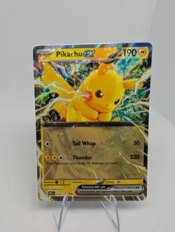 Pikachu ex 028/131 Prismatic Evolutions Holo Pokemon TCG Card Double Rare - NM - Image 1