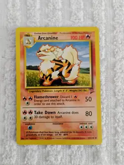 Pokemon TCG Arcanine Base Set 2 Unlimited Uncommon Card 33/130 - Image 1
