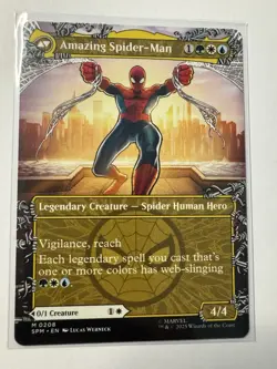 Peter Parker (0208) (Borderless) ✅ Spiderman ✅ Magic (mtg) - Image 2
