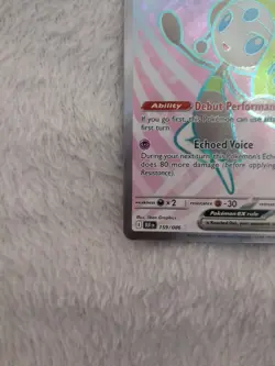 Pokemon Card Meloetta Ex 159/086 Black Bolt Full Art Ultra Rare - Image 4