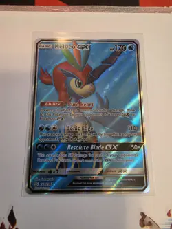 Keldeo GX Full Art 219/236 Pokemon Unified Minds Ultra Rare Holo - Image 1