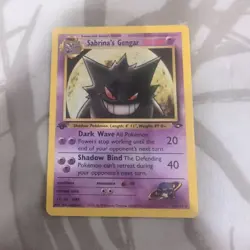 NM 1st Edition Sabrina’s Gengar Gym Challenge Vintage Pokemon TCG - Image 1
