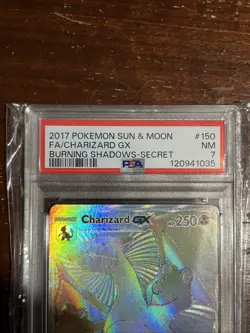 2017 Pokemon Burning Shadows Charizard GX 150/147 PSA 7 Free Shipping - Image 2
