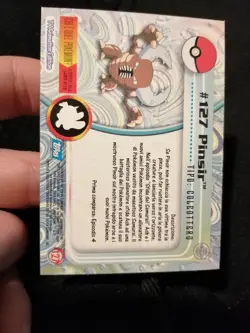 Carta Pokemon Topps Pinsir #127 Silver Holo Foil Ita NM - Image 2