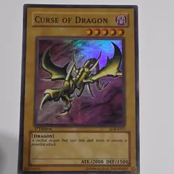 Konami Curse of Dragon Legend of Blue Eyes Super Rare Holo 1st LOB-E053 EN - Image 1