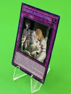 Yu-Gi-Oh Blazing Dominion Solemn Accusation Secret Rare BLZD-EN079 NM!!! - Image 3
