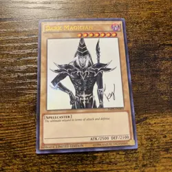 🔥YuGiOh! Dark Magician JMPS-EN003 Shonen Jump Promo Ultra Rare Holo Signed🔥 - Image 1