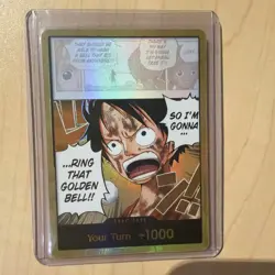 Luffy Golden Bell Gold DON!! One Piece OP15 Adventure On Kami's Island English - Image 1