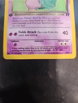 Dark Slowbro 1st Edition 29/82 NON HOLO Pokemon Card 2000 Team Rocket - Image 2