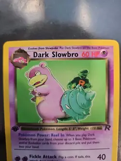 Dark Slowbro 1st Edition 29/82 NON HOLO Pokemon Card 2000 Team Rocket - Image 3