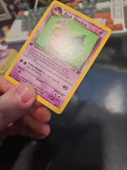 Dark Slowbro 1st Edition 29/82 NON HOLO Pokemon Card 2000 Team Rocket - Image 4