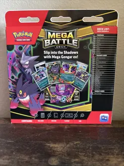 Pokemon TCG Mega Gengar ex Battle Deck Haunter 027 Black Star Promo Evolution B - Image 3