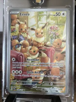 2024 Pokemon TCG English TWM EN Eevee 188/167 Full Art Holo - Image 1