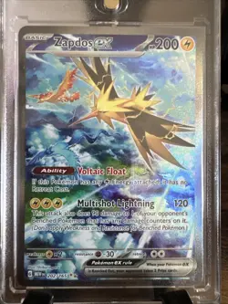Pokemon Zapdos EX Special Illustration Rare Holo 202/165 Sv151 C1 - Image 1