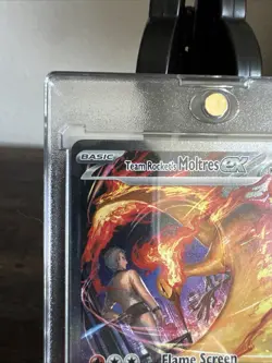 Pokemon Team Rocket's Moltres ex 229/182 Destined Rivals Rare Full Art Holo - Image 2