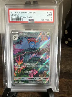POKEMON TCG Gloom 198/197 Sv03: Obsidian Flames Holo PSA 9 MINT - Image 1