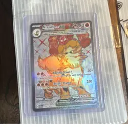 Pokemon Arcanine ex 224/198 SV01 Ultra Rare Full Art Holo English TCG 2023 - Image 1