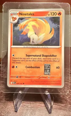 Ninetales 020/132 Mega Evolution Pokemon NM/M English With .999 Silver Grain🔥 - Image 1
