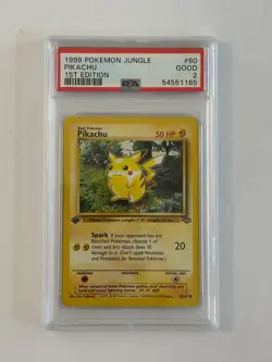 Pokemon 1999 Jungle 1st Edition - Pikachu 60/64 - PSA 2 - Image 1