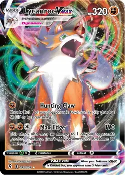 Lycanroc VMAX - 092/203 - Ultra Rare NM, English Pokemon Evolving Skies - Image 1