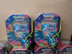 Pokemon TCG Mega Charizard ex Factory Sealed Tin Lot Of 10 (2 X + 8 Y Tins) - Image 2