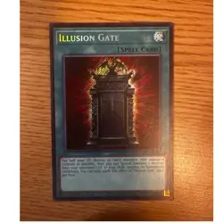 Yugioh Illusion Gate Spell Card Secret Rare 1st Edition Yu-Gi-Oh! TCG MZMU-EN023 - Image 1