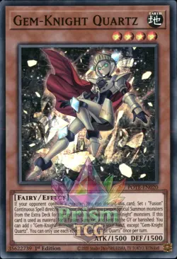 1st ed Gem-Knight Quartz super rare POTE-EN020 Yugioh - Image 1