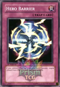 1st Ed Hero Barrier DP03-EN027 Yugioh - Image 1