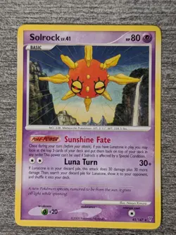 Pokemon TCG Solrock Lv.41 45/147 Supreme Victors Regular Rare Non Holo - 899 - Image 1