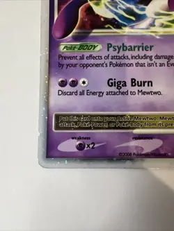 Mewtwo Lv. X Promo Holo DP28 Diamond & Pearl Level Up Pokemon Card 2008 - Image 3