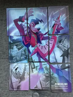 Disney Lorcana Fabled Powerline Puzzle Art Cards Full Set 9 Cards - Image 1