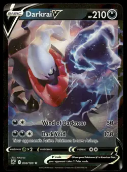 Pokemon Cards Darkrai V 098/189 Astral Radiance Holo V Rare NM - Image 1