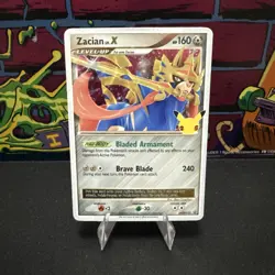 Zacian LV. X SWSH135 Holo Promo Card - 2019 Pokemon TCG Trading Card - Image 1