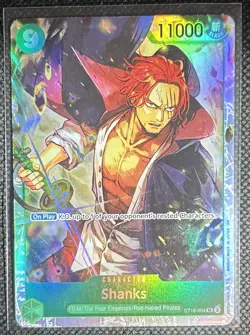 Bandai One Piece Card Game Shanks 3-Card Lot Foil Parallel OP06-007 P-083 - Image 4