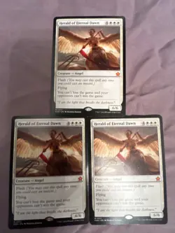 3X HERALD OF ETERNAL DAWN Magic the Gathering MTG Foundations - FREE SHIPPING - Image 1