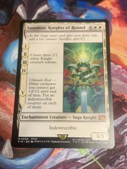 Magic the Gathering Summon: Knights of Round Final Fantasy Mythic Rare Mint - Image 1