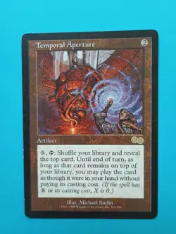 Magic the Gathering MTG Urza's Saga TEMPORAL APERTURE Rare LP/EX 1998 NICE! - Image 1