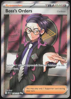 BOSS'S ORDERS [CORBEAU] 256/217 ULTRA RARE ASCENDED HEROES POKEMON NM - Image 1
