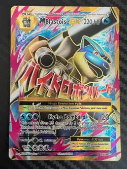 Pokemon TCG Mega Blastoise EX XY Evolutions 102/108 Holo Full Art DMG - Image 1