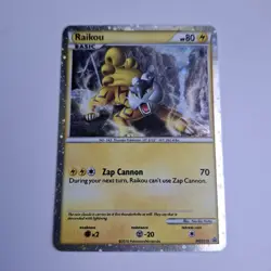 Pokemon TCG Raikou HGSS19 Black Star Promo Holo Rare 2010 - Image 1