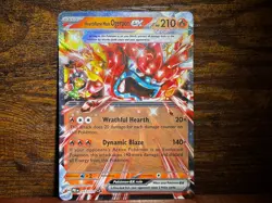 Pokemon TCG Pokemon Hearthflame Mask Ogerpon Ex Double Rare Holo - Image 1