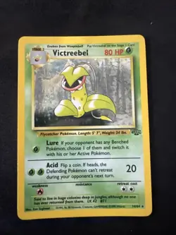 Pokemon TCG Victreebel Holo Rare Unlimited Jungle 14/64 HP - Image 1