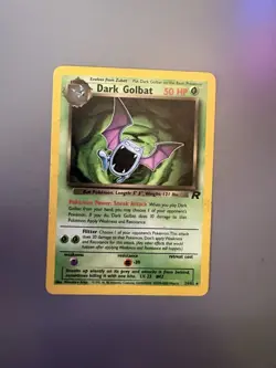 Pokemon TCG: Team Rocket Unlimited Dark Golbat 7/82 Holo Rare MP - Image 1