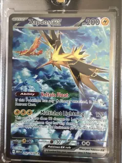 Pokemon Zapdos EX Special Illustration Rare Holo 202/165 Sv151 C2 - Image 1